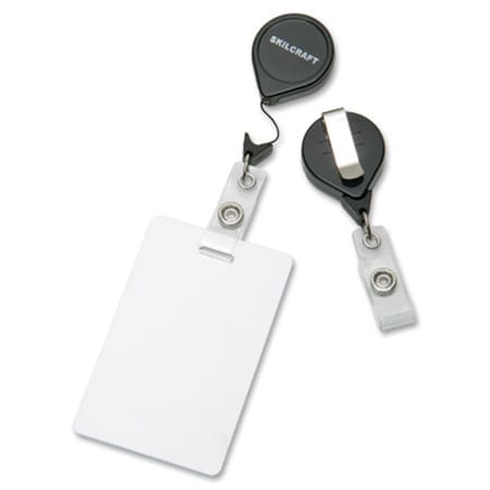 Made-To-Stick 845501 30 in. Retractable Id Card Reel  Black MA3758493